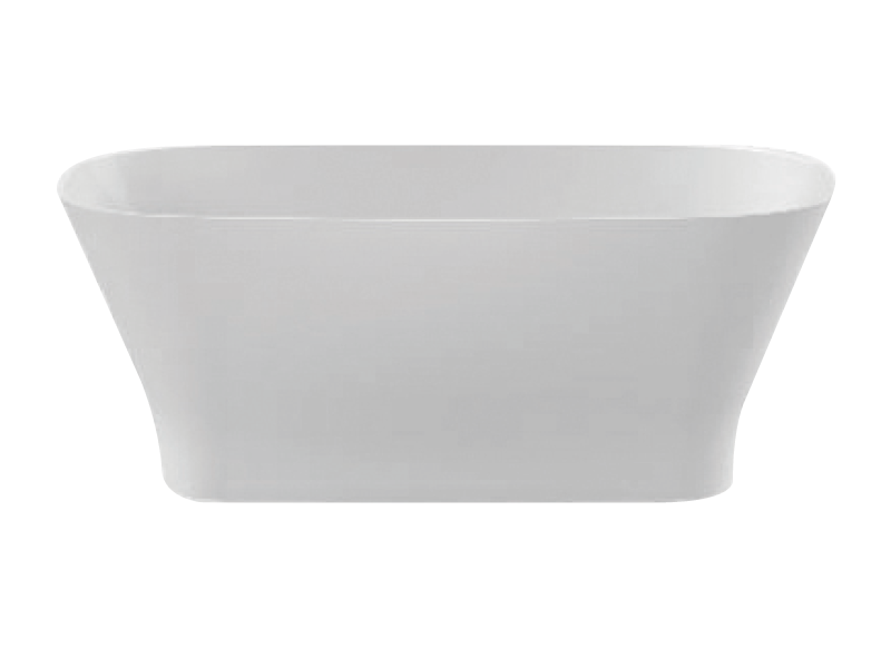 Oval-Badewanne Mineralguss, freistehend