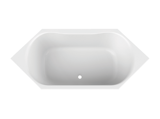 6-Eck-Badewanne Acryl