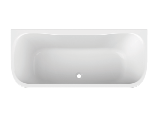 Oval-Vorwand-Badewanne Acryl ohne Schürze