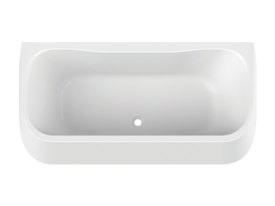 Oval-Vorwand-Badewanne Acryl mit Schürze
